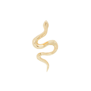 Serpent - Threadless End Threadless Ends Buddha Jewelry Yellow Gold  
