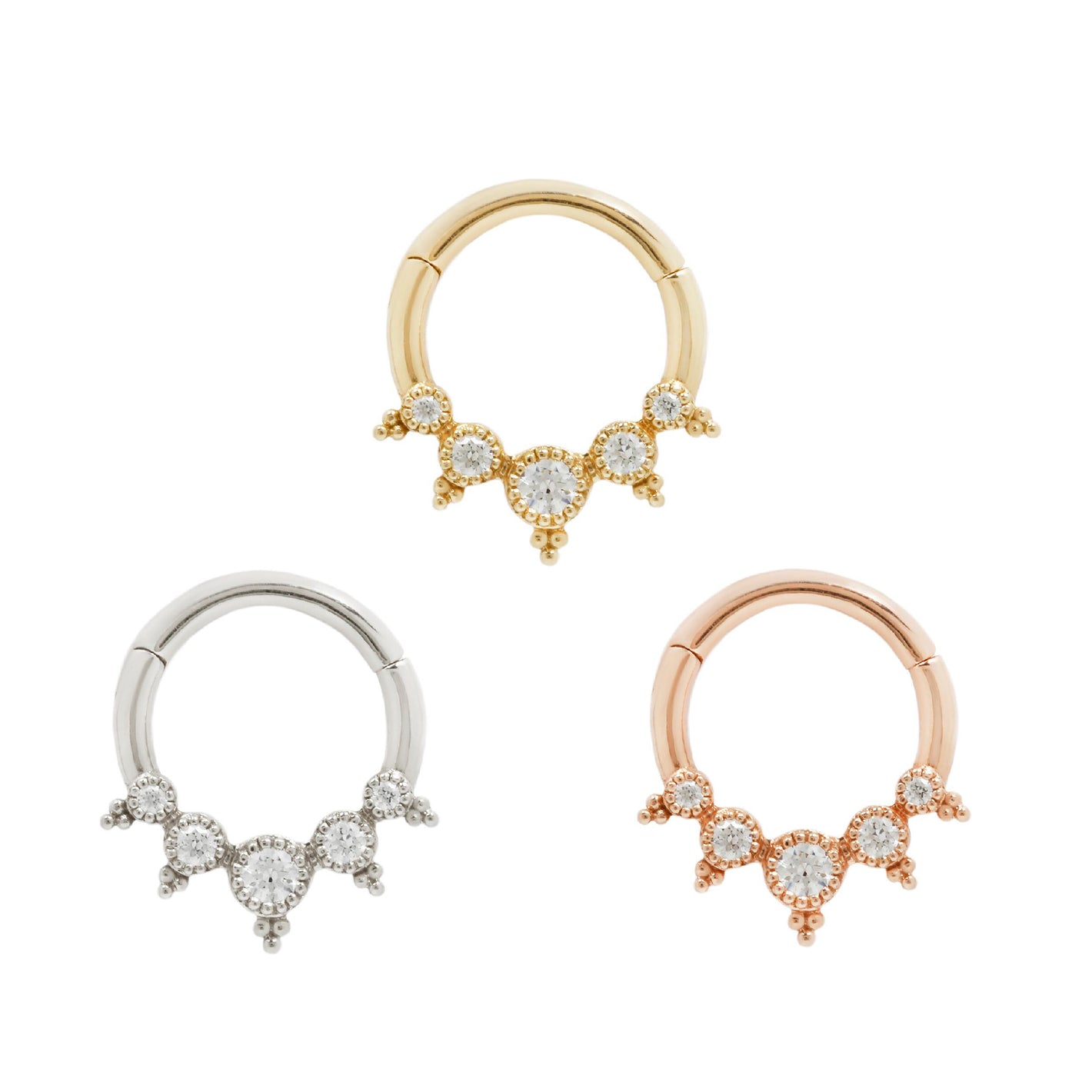 Simone Clicker with CZ Clickers Buddha Jewelry