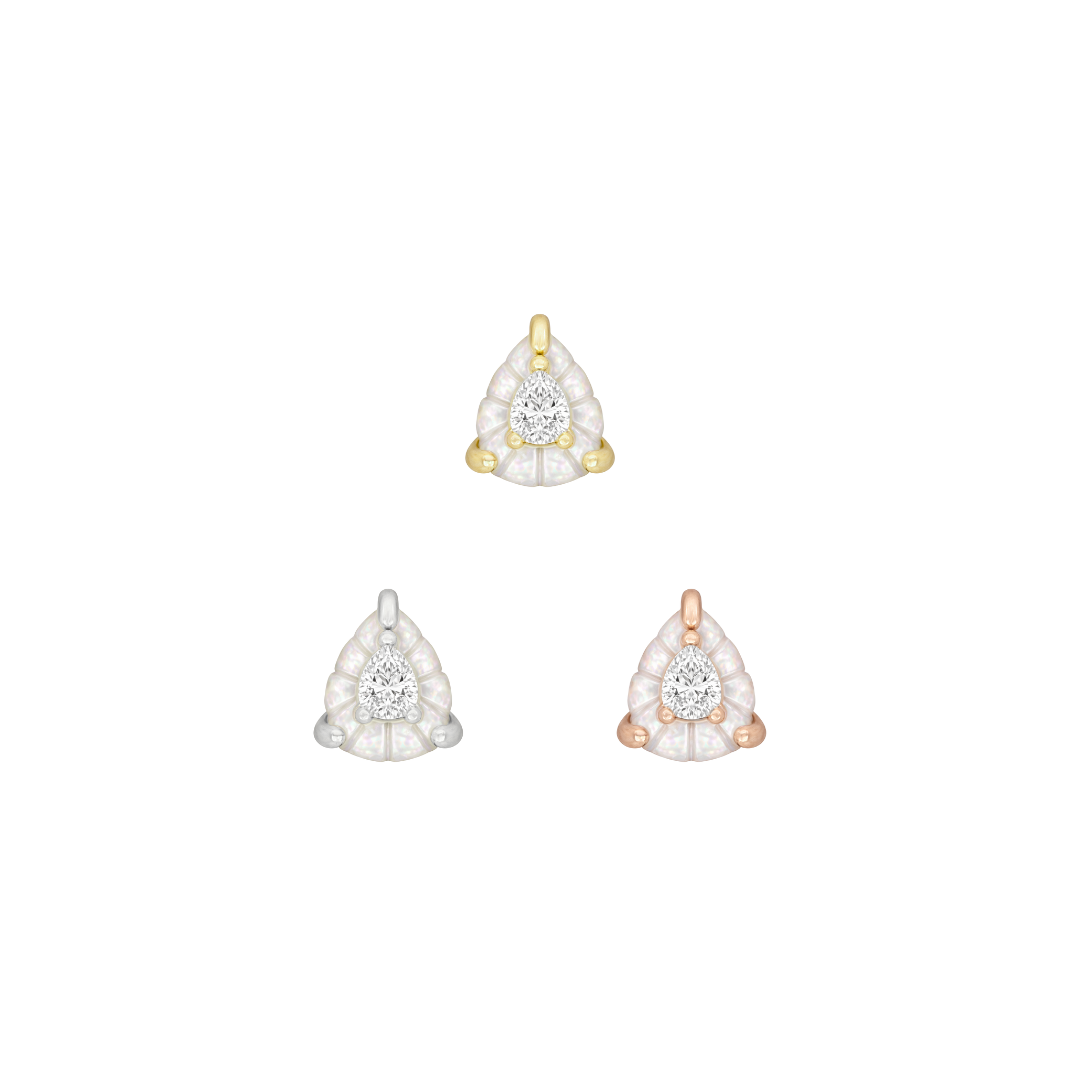 Sintra Threadless End with Mother of Pearl Threadless Ends Buddha Jewelry