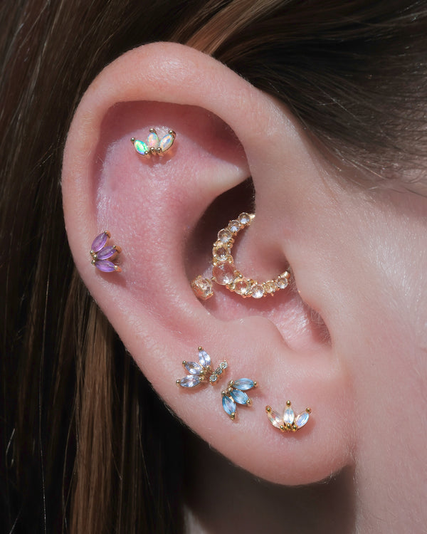 Sitting Pretty Clicker with White Topaz Clickers Buddha Jewelry