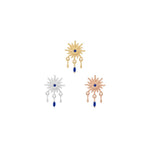 APP-Soleil Threadless End with Blue Sapphire (Lab Grown) Threadless Ends Buddha Jewelry