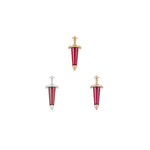 Spellbound Threadless End with Garnet Threadless Ends Buddha Jewelry