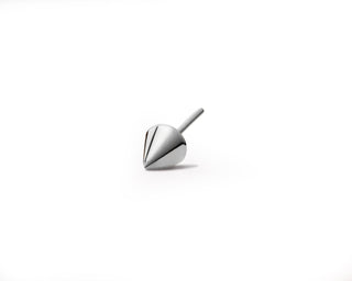 Spikey Threadless End Threadless Ends Buddha Jewelry White Gold Small