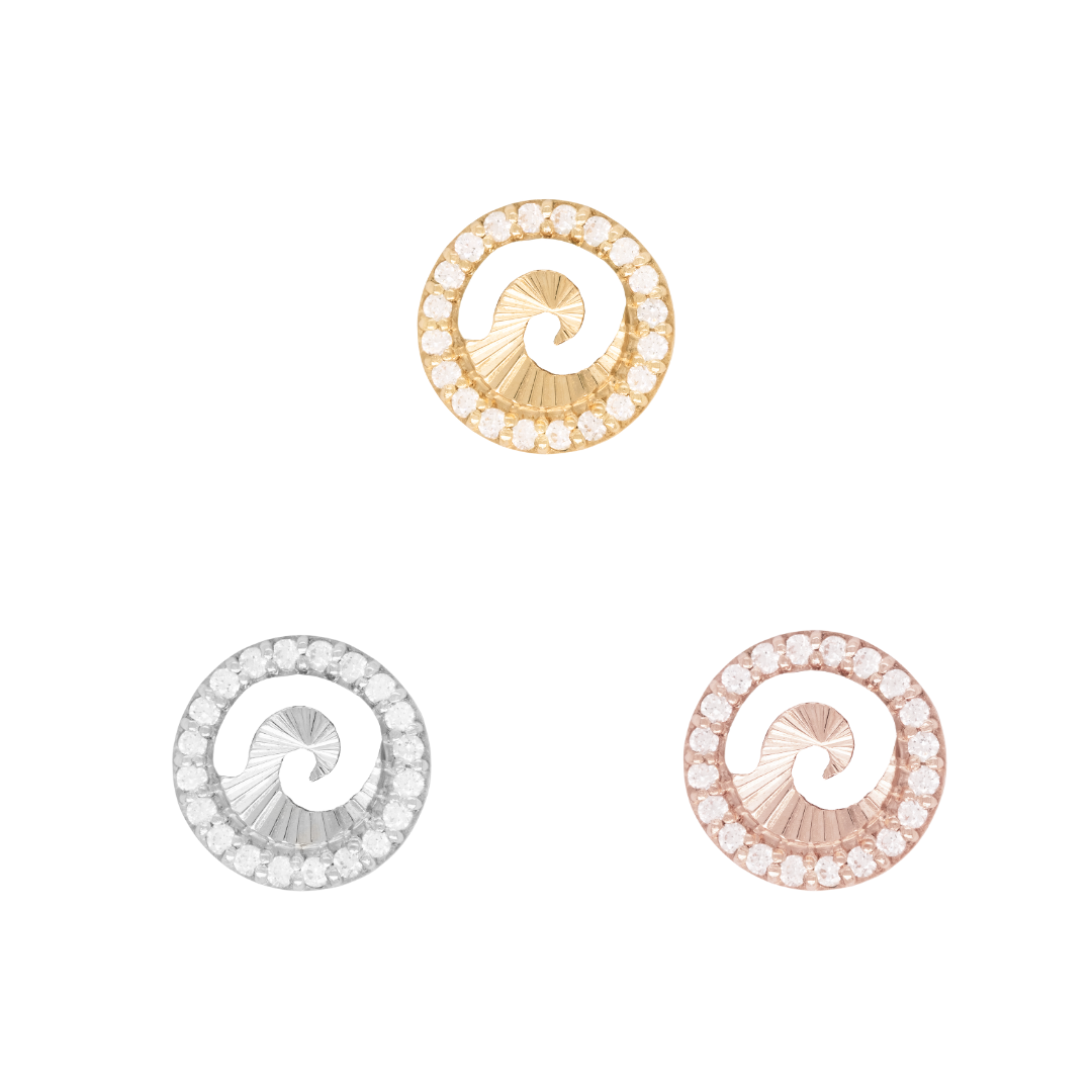 Stand Together Threadless End with CZ Threadless Ends Buddha Jewelry