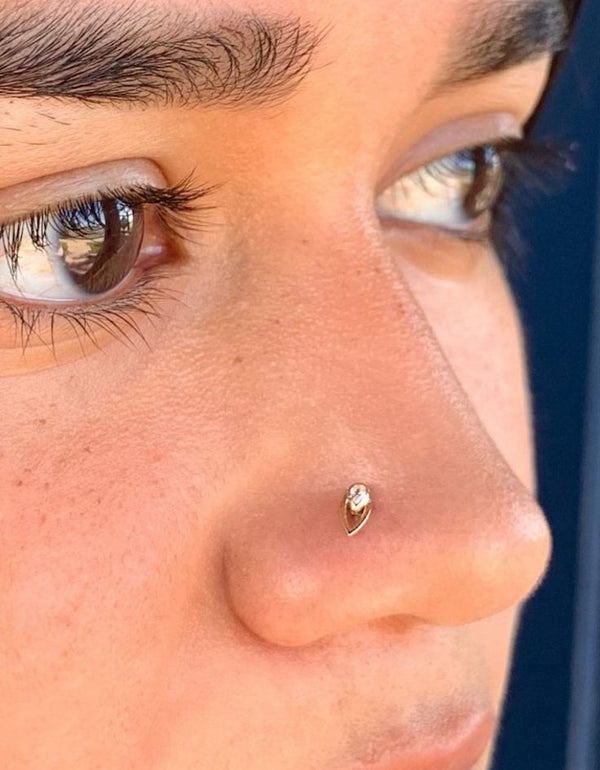 Echo Threadless End with CZ Threadless Ends Buddha Jewelry