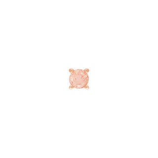 Sunstone Prong - Threadless End Threadless Ends Buddha Jewelry Rose Gold 2mm