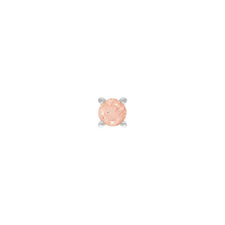 Sunstone Prong - Threadless End Threadless Ends Buddha Jewelry White Gold 2mm