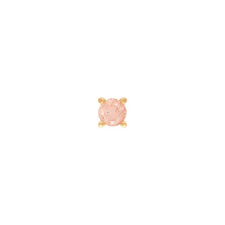 Sunstone Prong - Threadless End Threadless Ends Buddha Jewelry Yellow Gold 2mm