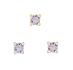 Prong Gem Threadless End with Tanzanite Threadless Ends Buddha Jewelry