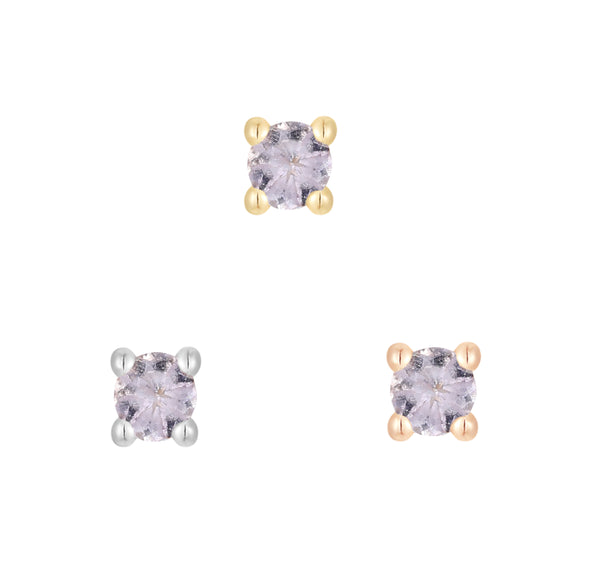 Prong Gem Threadless End with Tanzanite Threadless Ends Buddha Jewelry