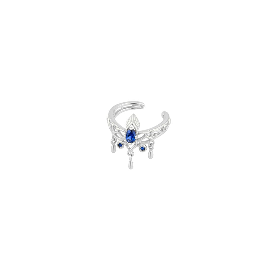Tresor Cuff with Blue Sapphire (Lab Grown) Cuffs Buddha Jewelry
