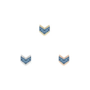 Vande Threadless End with London Blue Topaz Threadless Ends Buddha Jewelry