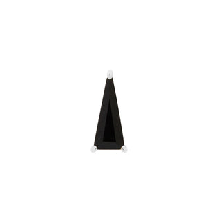 Vela - Black Spinel - Threadless End Threadless Ends Buddha Jewelry White Gold  
