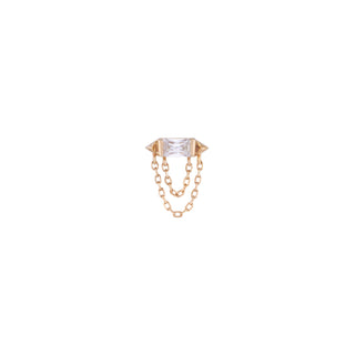 Vice - CZ - Threadless End Threadless Ends Buddha Jewelry Rose Gold  