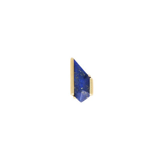Vinyl Threadless End with Lapis Threadless Ends Buddha Jewelry Yellow Gold