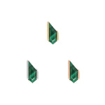 Vinyl Threadless End with Malachite Threadless Ends Buddha Jewelry