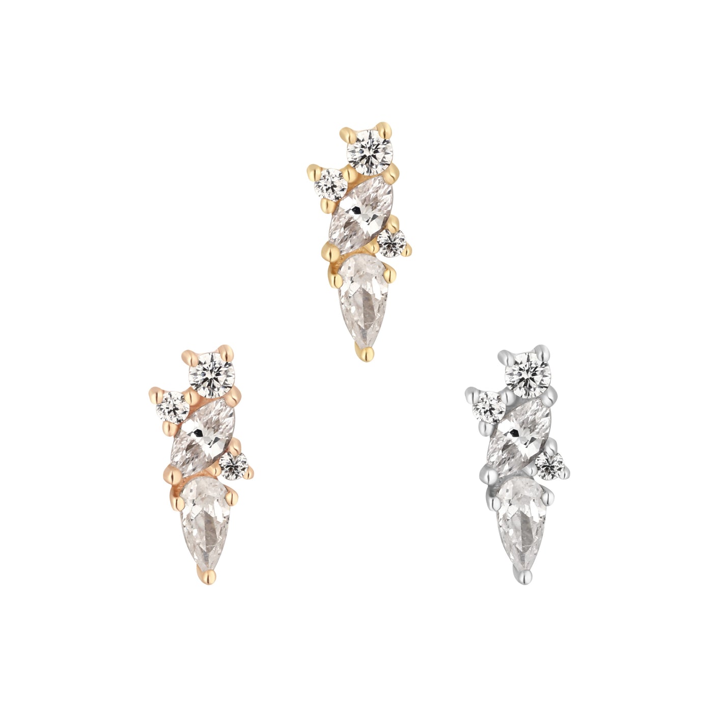 Visionary Threadless End with CZ Threadless Ends Buddha Jewelry