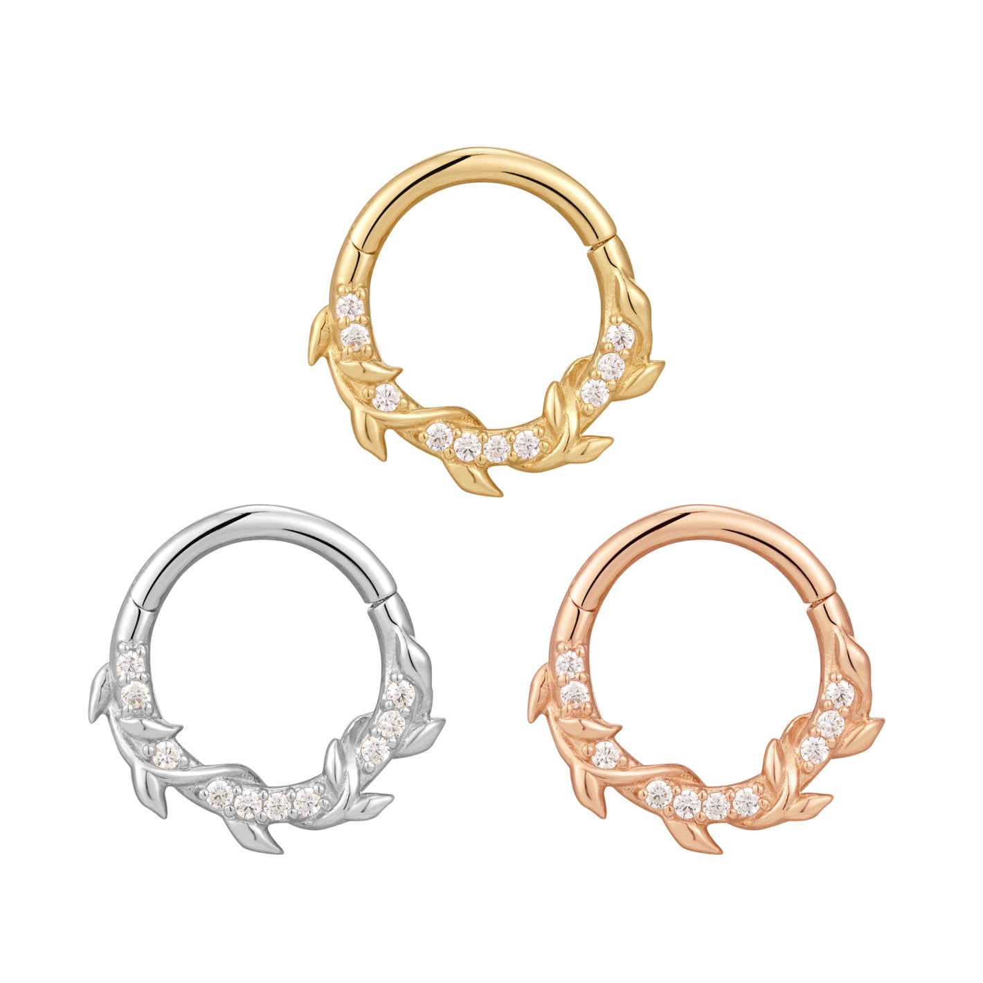 Wild Hearts Clicker with CZ Clickers Buddha Jewelry