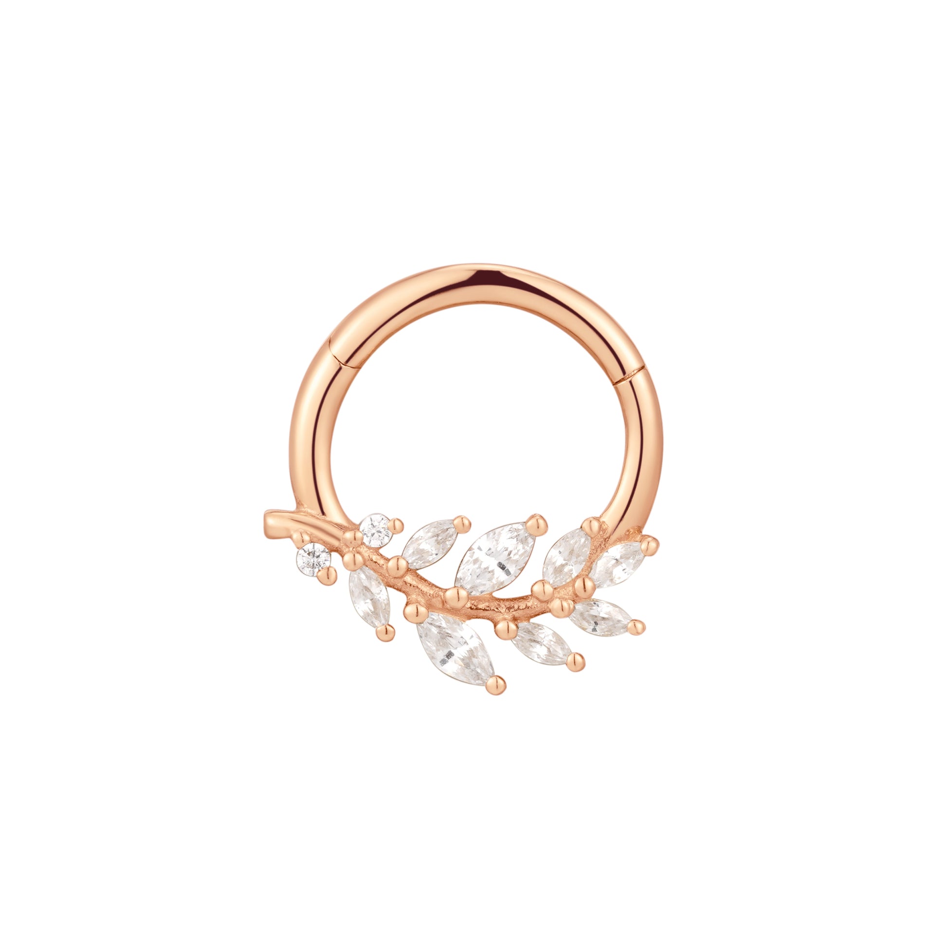 Wild Soul Clicker with CZ Clickers Buddha Jewelry 14k Rose Gold