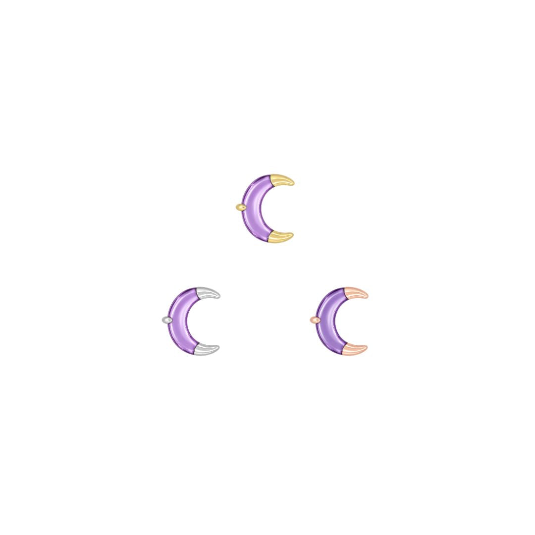 Witching Hour Threadless End with Amethyst Threadless Ends Buddha Jewelry