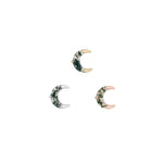 Witching Hour Threadless End with Moss Agate Threadless Ends Buddha Jewelry