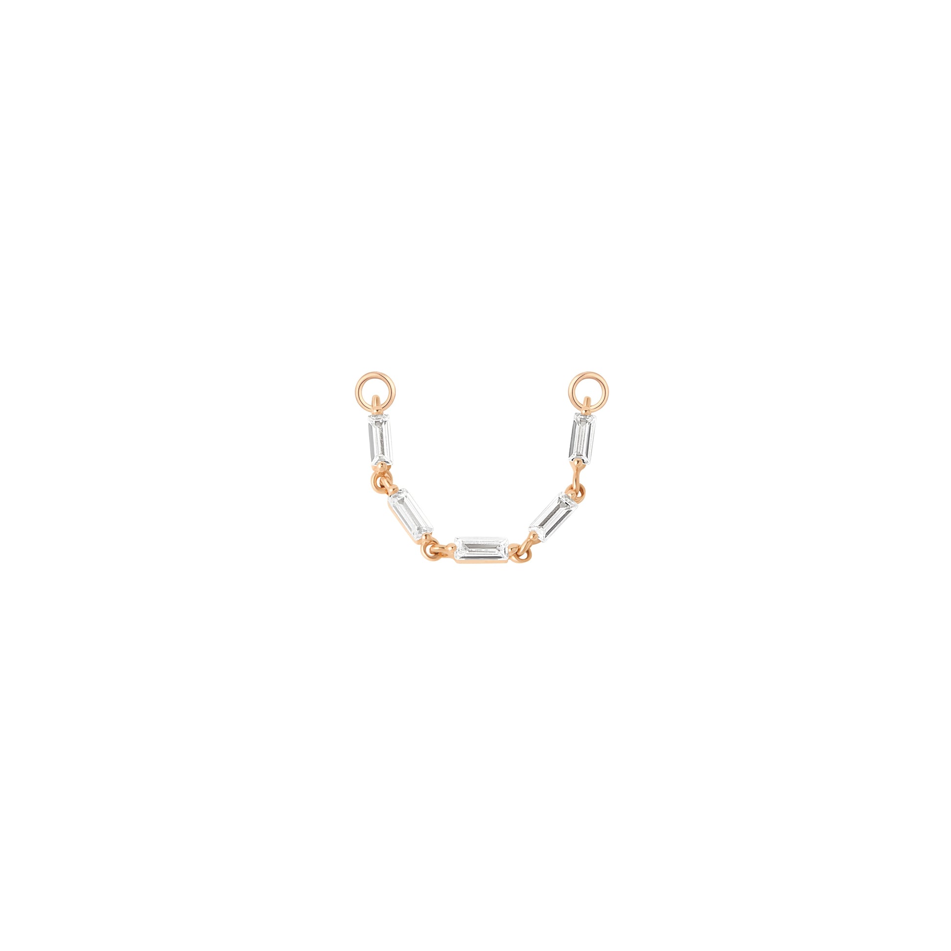 WOW! Chain with CZ Chains Buddha Jewelry 14k Rose Gold