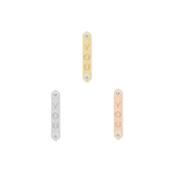 YOU Threadless End with Diamond Threadless Ends Buddha Jewelry