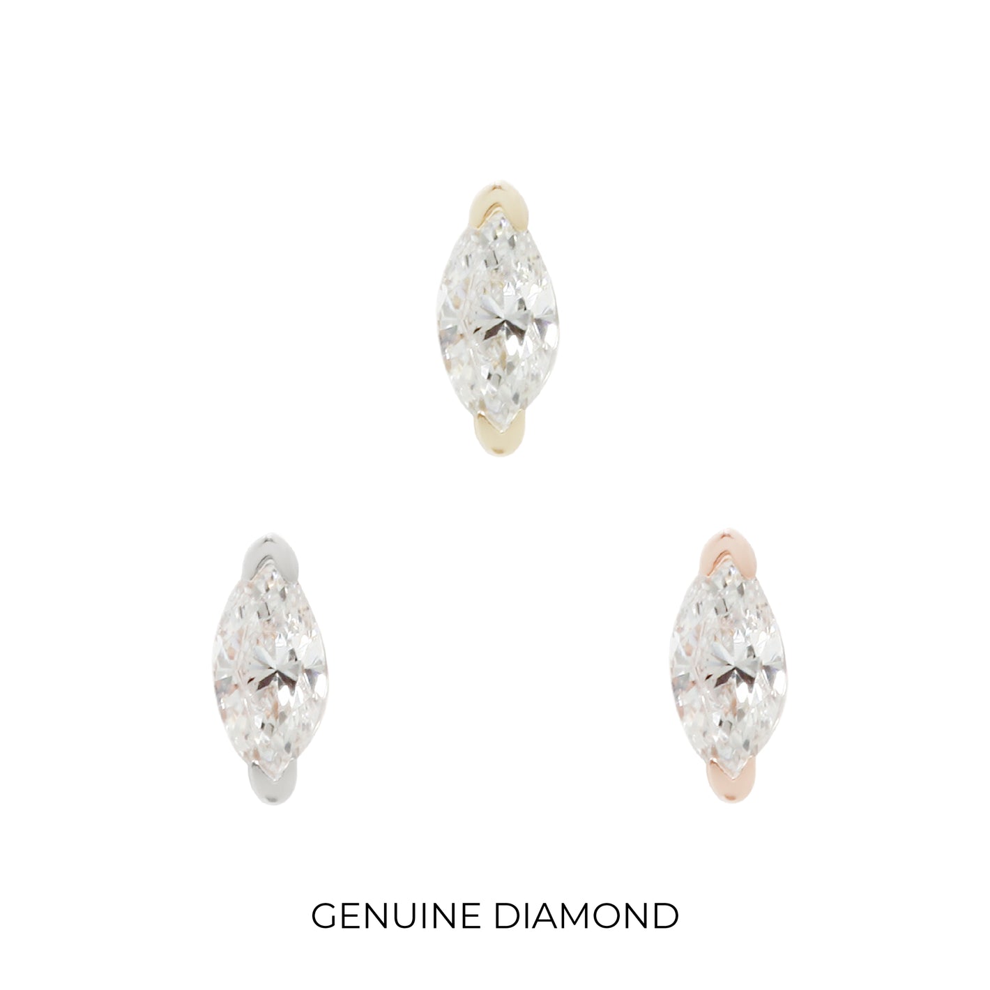 Zuri Threadless End with Diamond Threadless Ends Buddha Jewelry