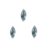 Zuri Threadless End with Sky Blue Topaz Threadless Ends Buddha Jewelry