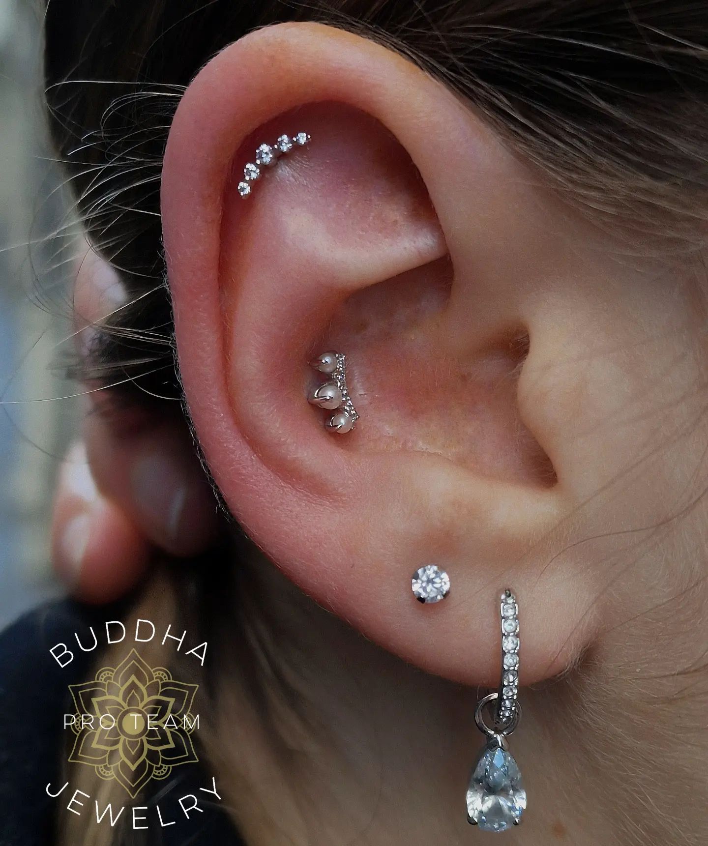 The Vow Threadless End with Pearl Threadless Ends Buddha Jewelry