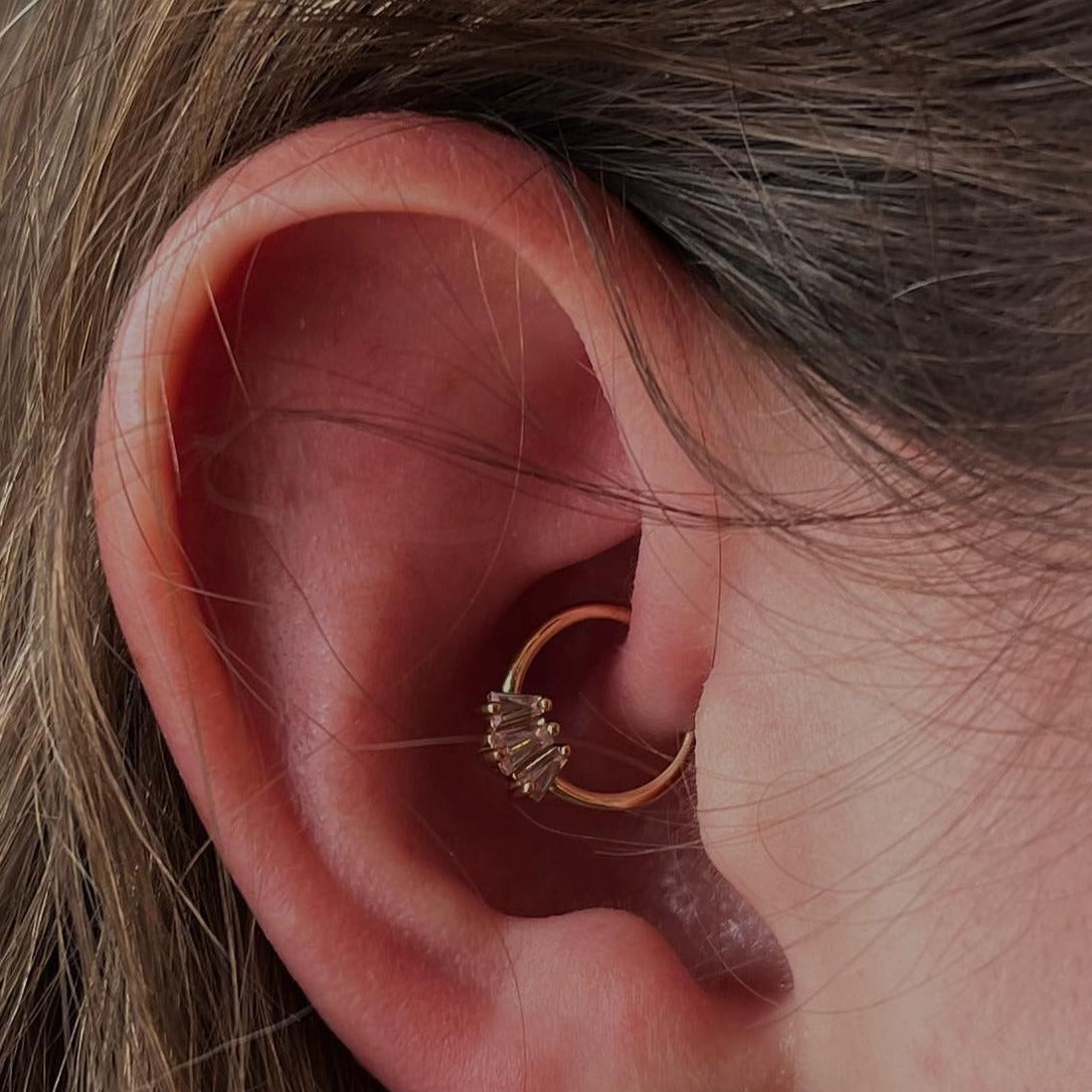 Gemma Trios Seam Ring with CZ Seam Rings Buddha Jewelry