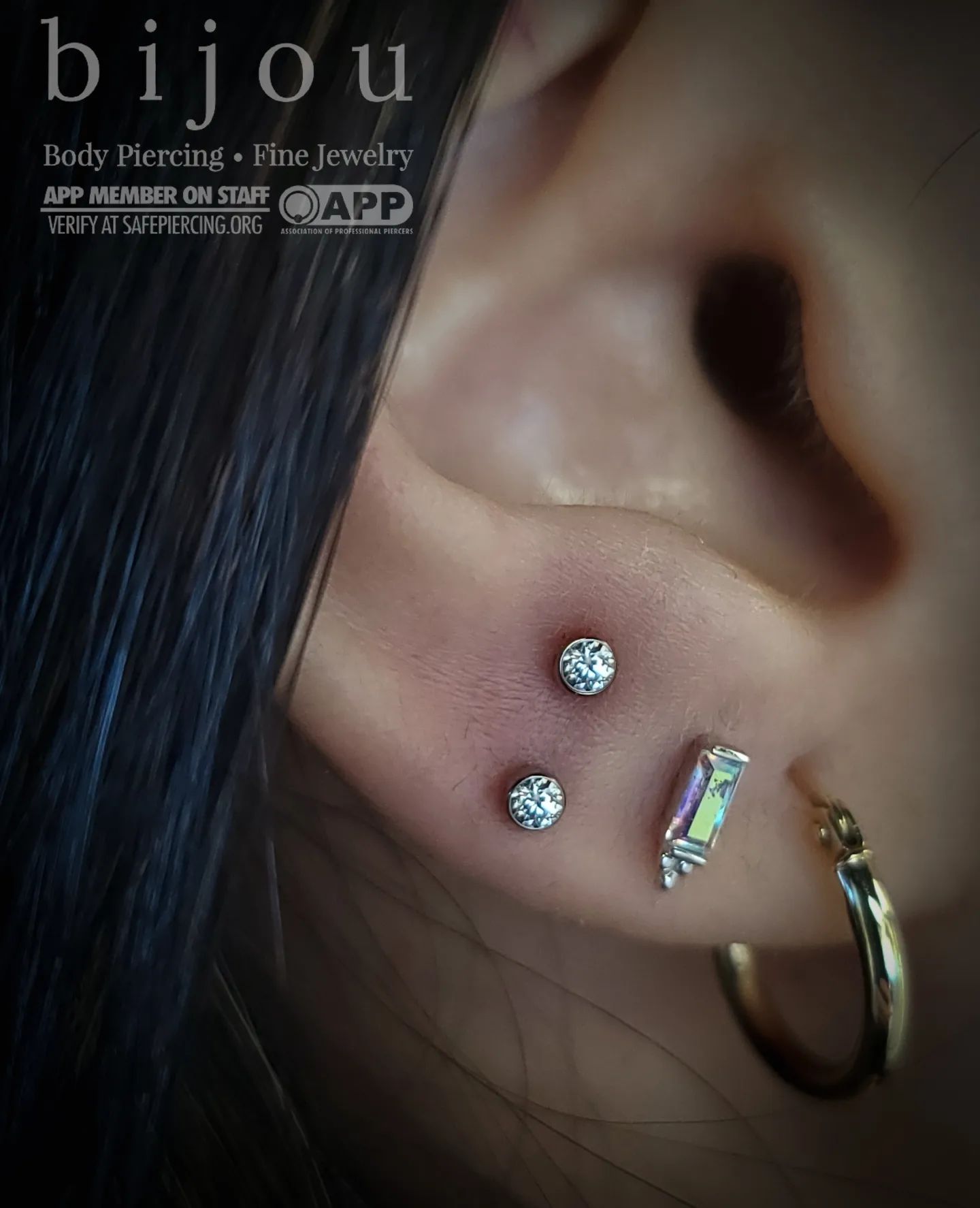 Dior Threadless End with Mercury Mist Topaz Threadless Ends Buddha Jewelry