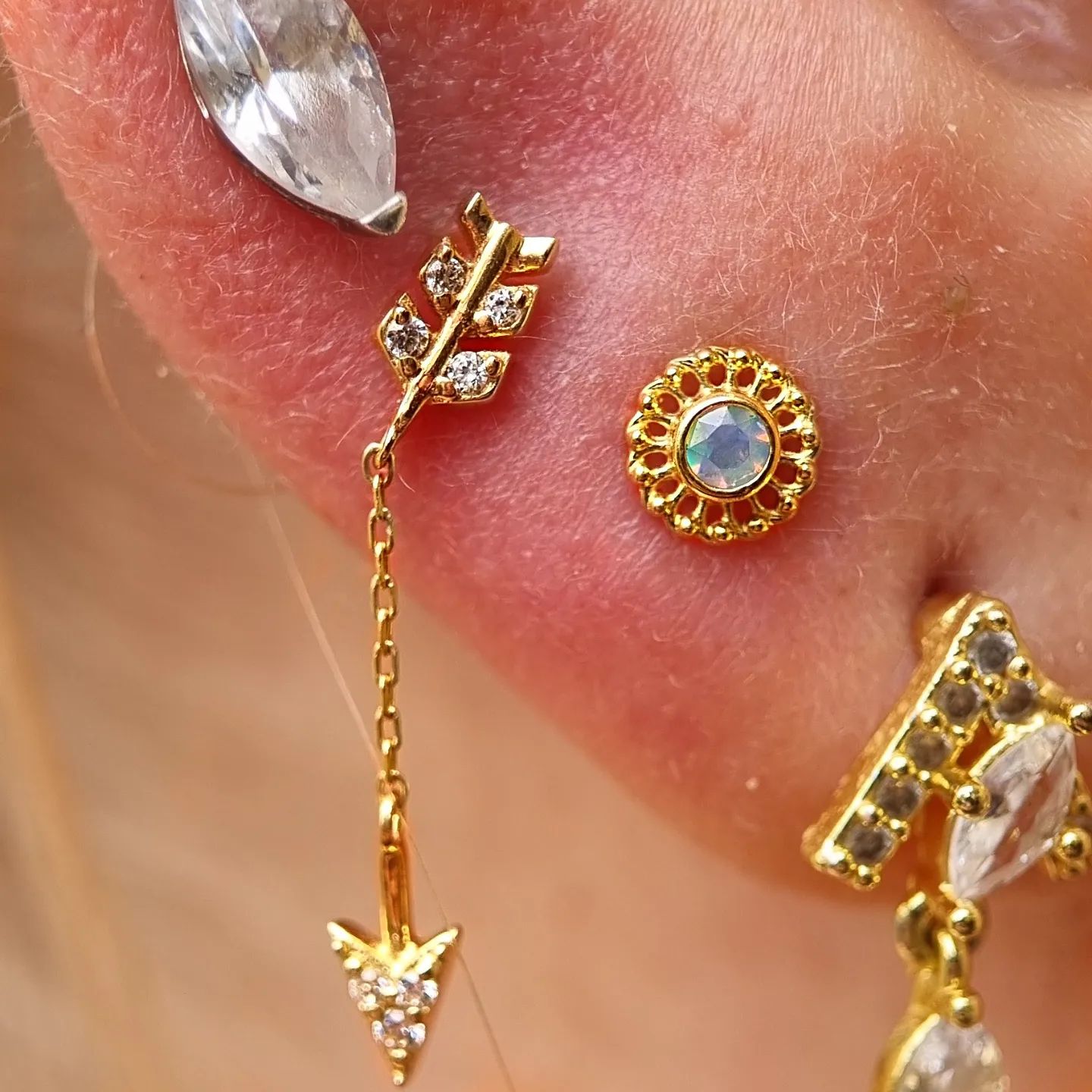 Merida Threadless End with CZ Threadless Ends Buddha Jewelry