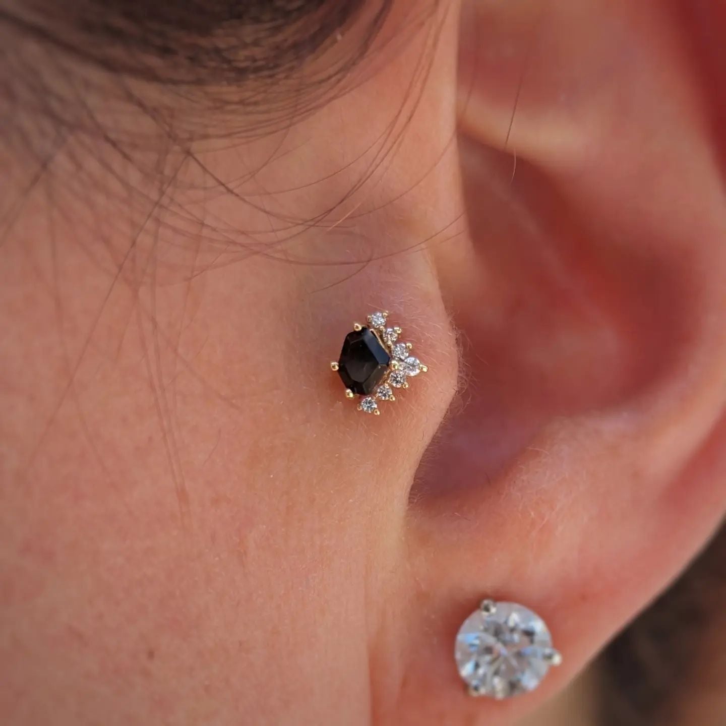 Bones + Honey Threadless End with Smoky Quartz Threadless Ends Buddha Jewelry