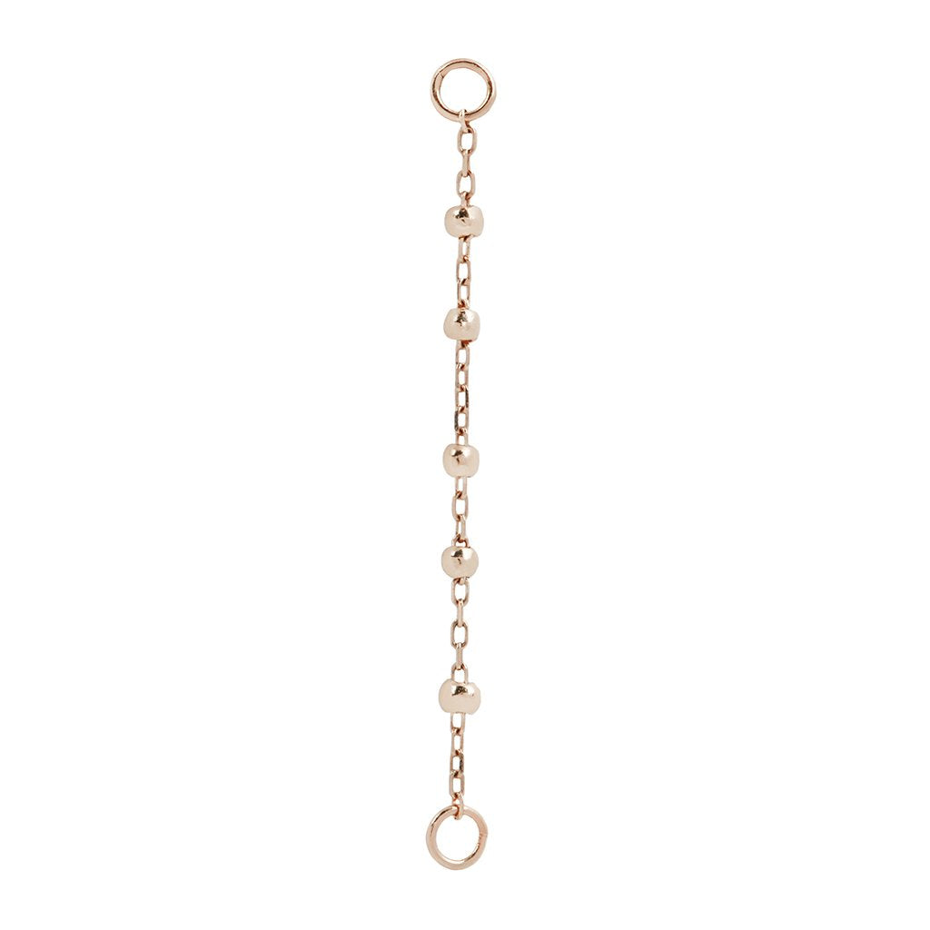 5 Bead Chain Chains Buddha Jewelry 14k Rose Gold