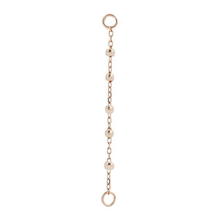 5 Bead Chain Chains Buddha Jewelry Rose Gold  