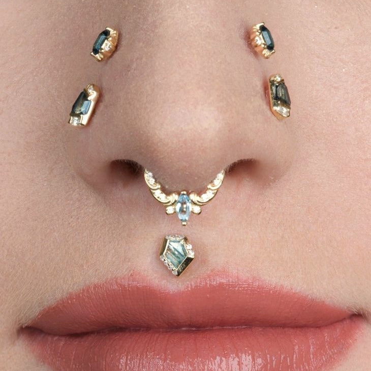 Coterie Clicker with London Blue Topaz Clickers Buddha Jewelry