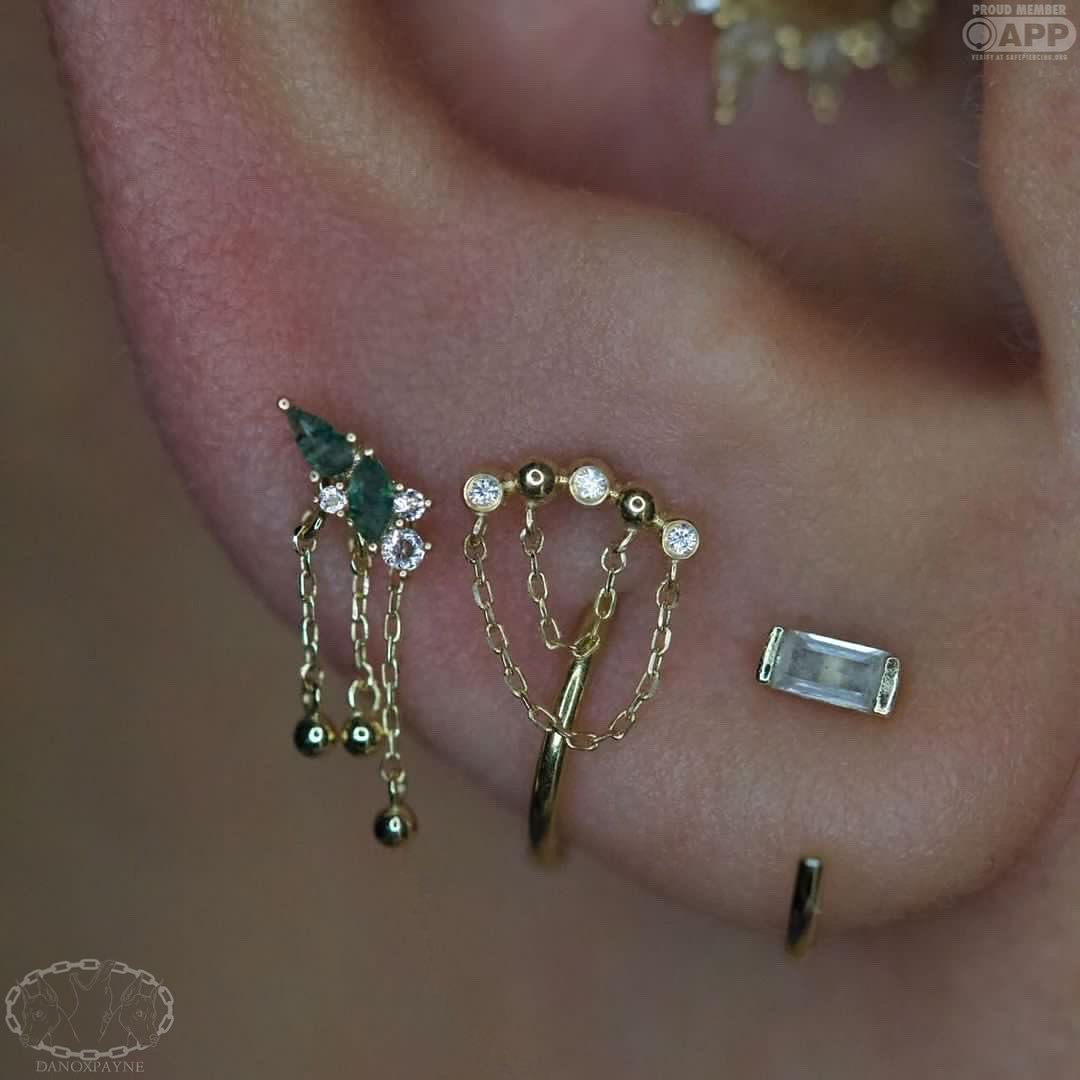 Visionary Threadless End with Moss Agate Threadless Ends Buddha Jewelry