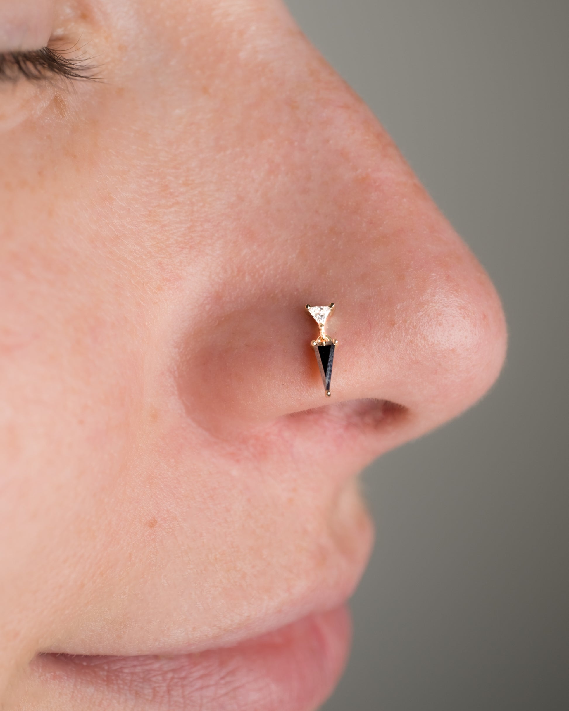 Daring Threadless End with Black Spinel Threadless Ends Buddha Jewelry