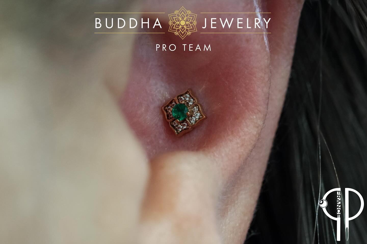 Grace Threadless End with Green Spinel Threadless Ends Buddha Jewelry