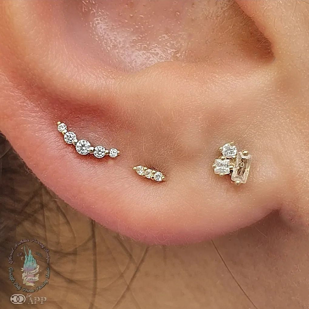 Mood Threadless End with CZ Threadless Ends Buddha Jewelry