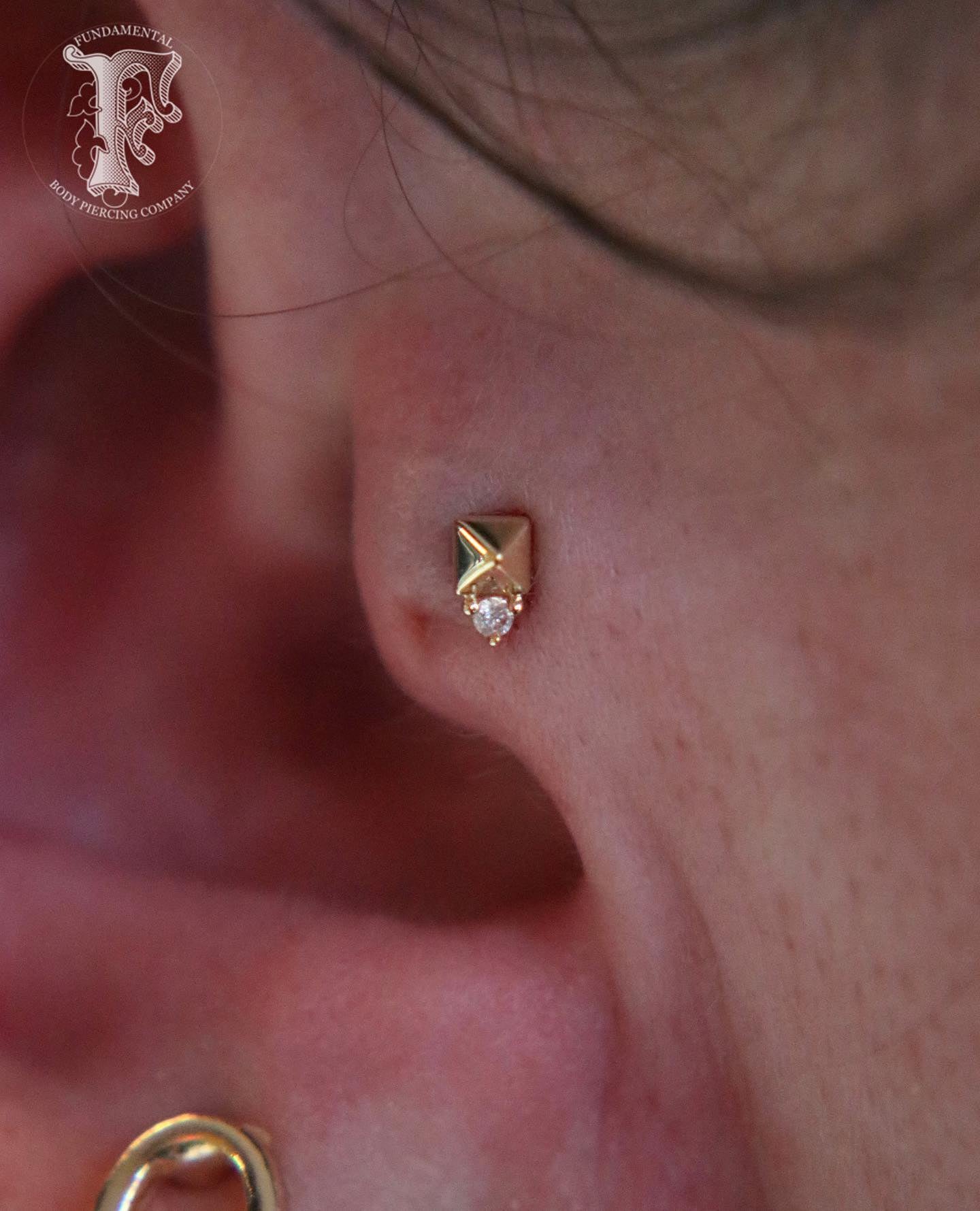 Rhodes Threadless End with Diamond Threadless Ends Buddha Jewelry