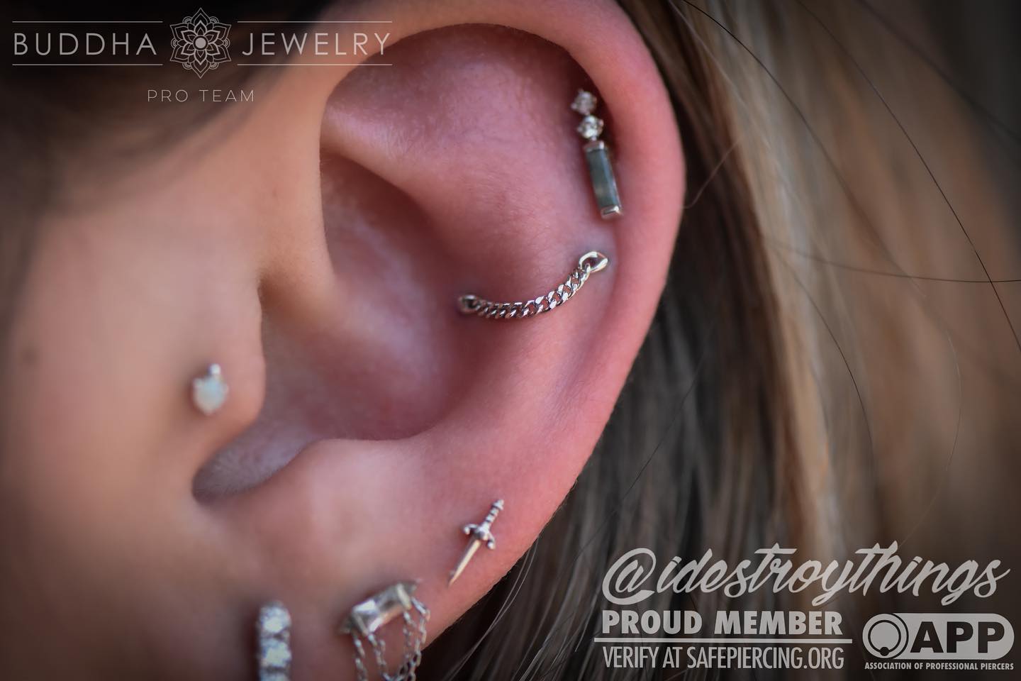 Gold Drip Threadless End Threadless Ends Buddha Jewelry