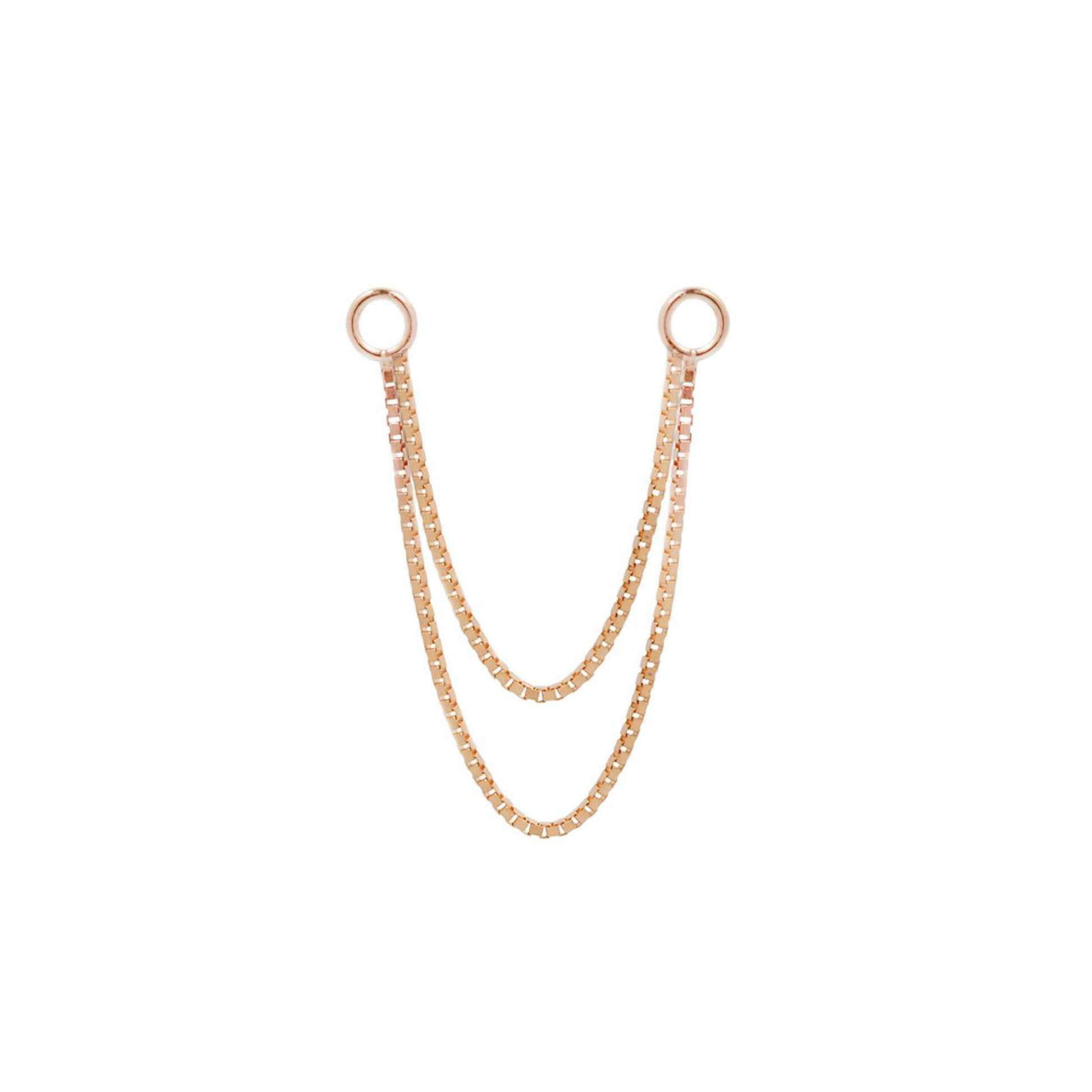 Box Double Chain Chains Buddha Jewelry 14k Rose Gold