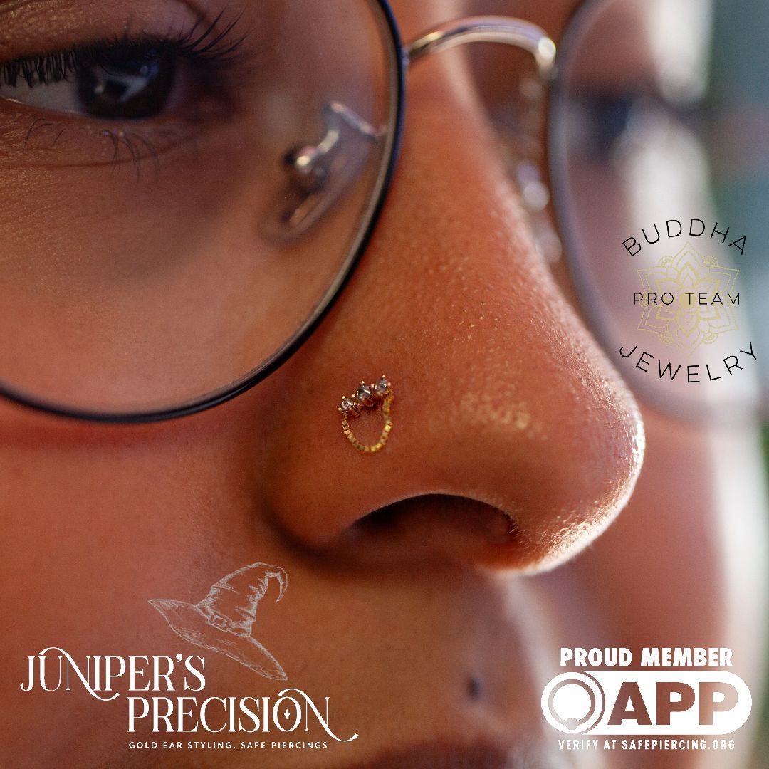 Halston Threadless End with Reverse Set Grey Diamond Threadless Ends Buddha Jewelry