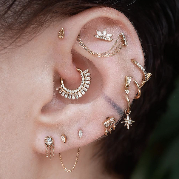 Luminary Charm with CZ Charms Buddha Jewelry