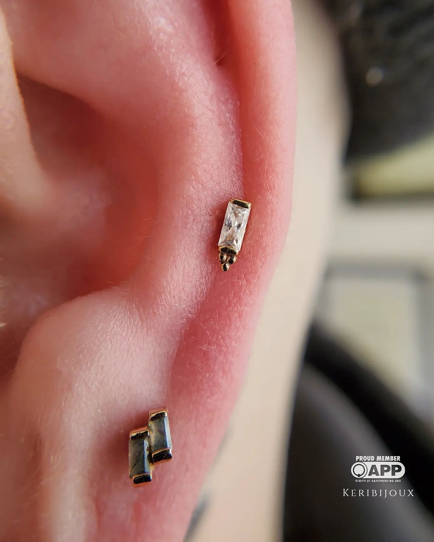 Dior Threadless End with CZ Threadless Ends Buddha Jewelry