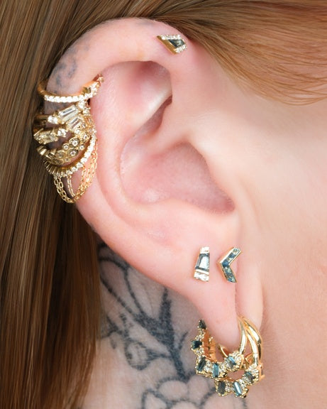 Rave Threadless End with London Blue Topaz Threadless Ends Buddha Jewelry