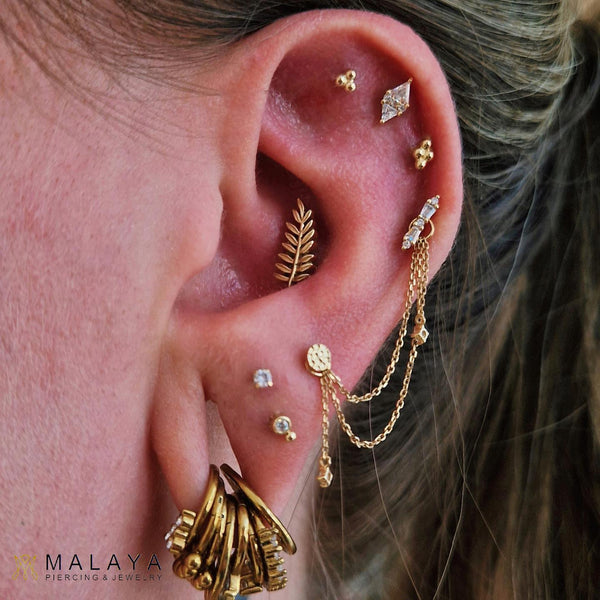 Idolized Threadless End with CZ Threadless Ends Buddha Jewelry