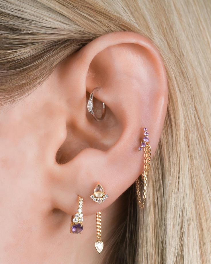 【新品】Writz Lunar Ring ZERO ゴールゼロアクセサリー moonstone_amethyst_curation_ro